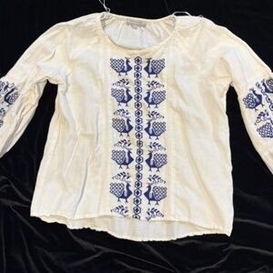World Market embroidered top, S/M